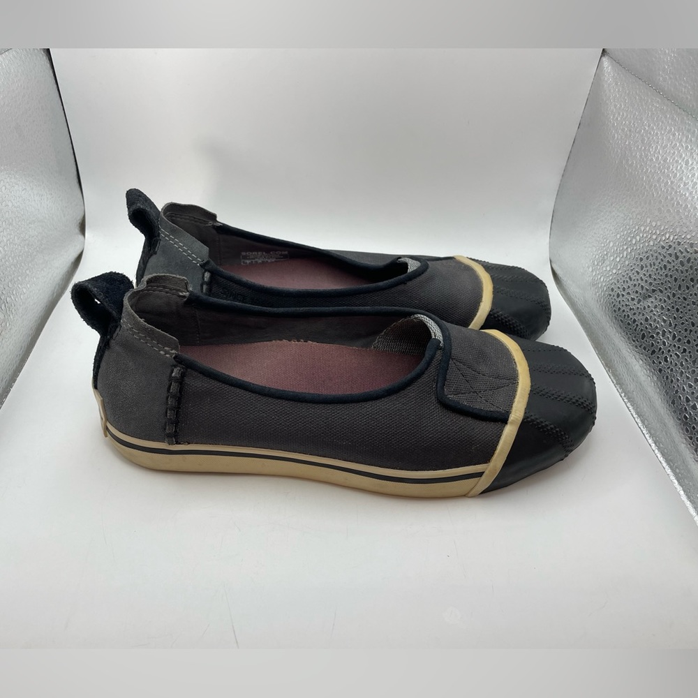 Sorel women’s black loafers size 7 - Picture 2 of 9